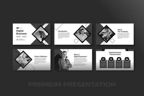 Monochrome Minimalist Business Presentation