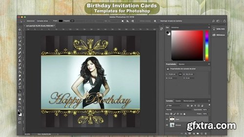 Birthday Invitation & Cards - Templates for Photoshop