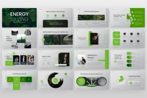 Energy Saving Environmental PowerPoint Template