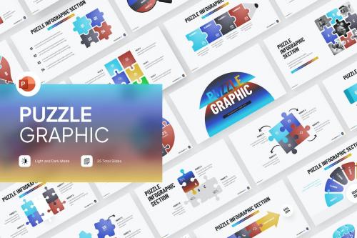 Puzzle Infographic PowerPoint Template