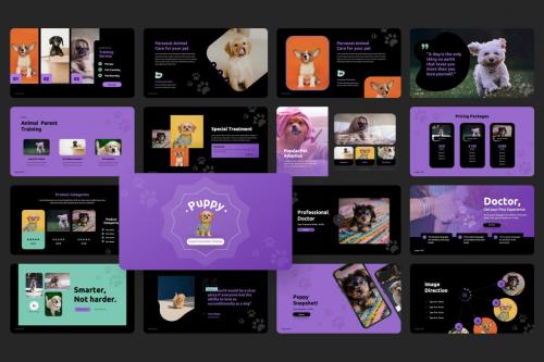 Puppy Purple - PowerPoint