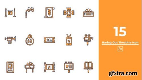 Videohive Haring Out Theathre Icon After Effects 49856835