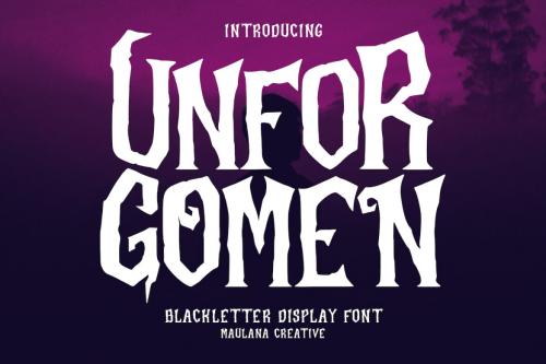 Deeezy - Unforgomen Blackletter Display Font