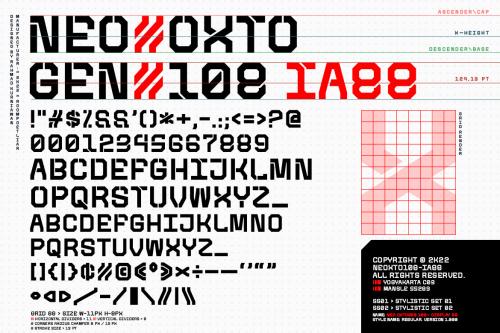 Deeezy - Neo-Oxtogen 108 Display Font