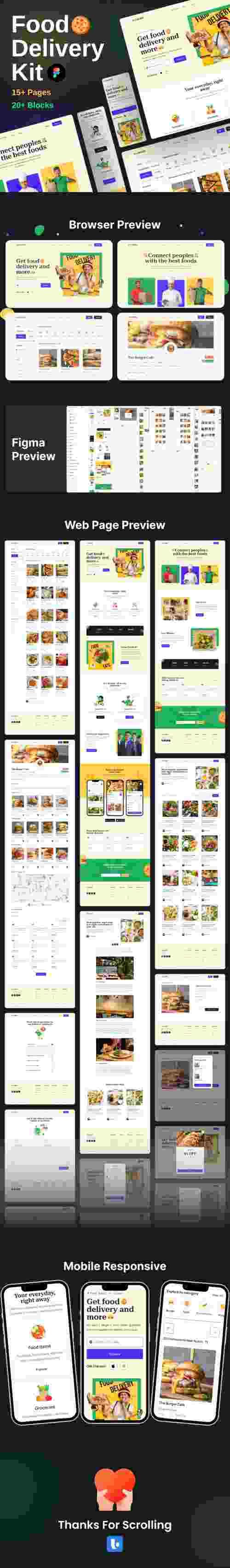 UIHut - Food Delivery Website Template - 24398