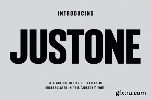 Justone Modern Futuristic Sans Serif Font 6437LTC