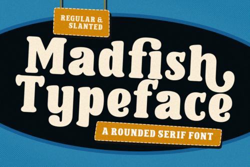 Deeezy - Madfish Typeface - Rounded Serif Font