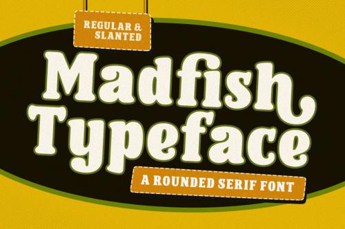 Deeezy - Madfish Typeface - Rounded Serif Font