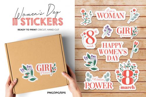 Deeezy - Women's Day 11 Printable Stickers