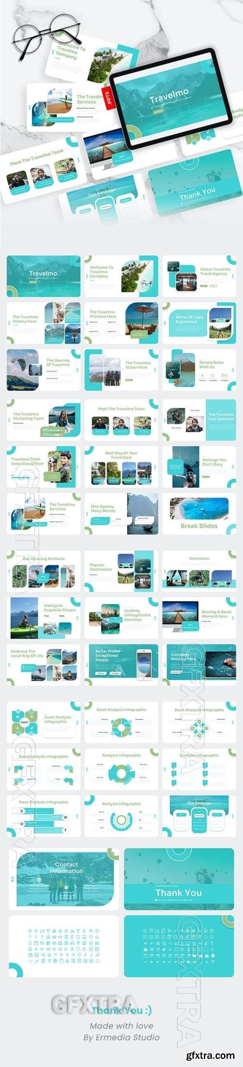 Travelmo - Travel Agency PowerPoint Template 49674774