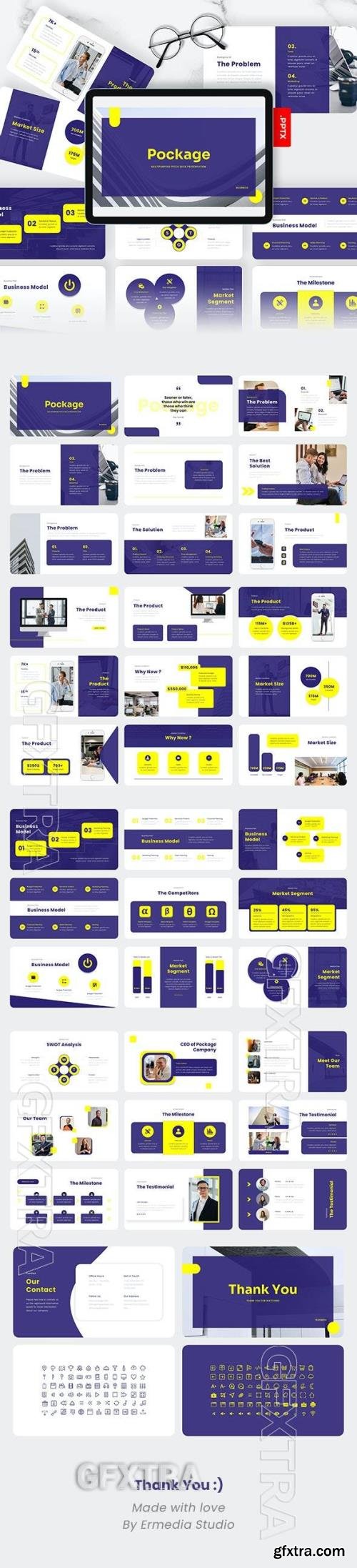 Pockage - Multipurpose Pitch Deck PowerPoint Template 49572149