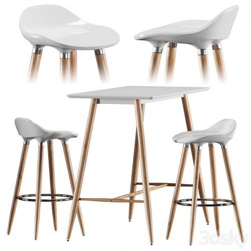 Bar table and chair Jysk Bryne, Bessho