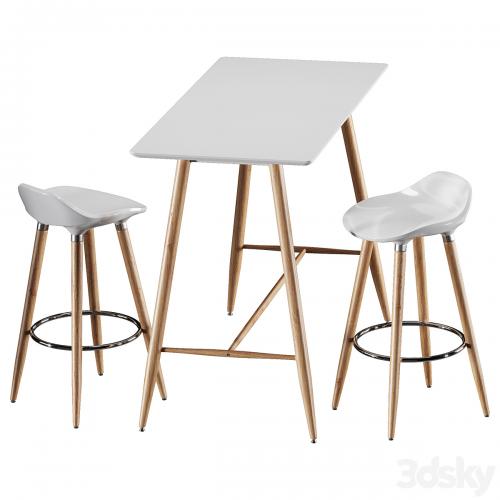 Bar table and chair Jysk Bryne, Bessho