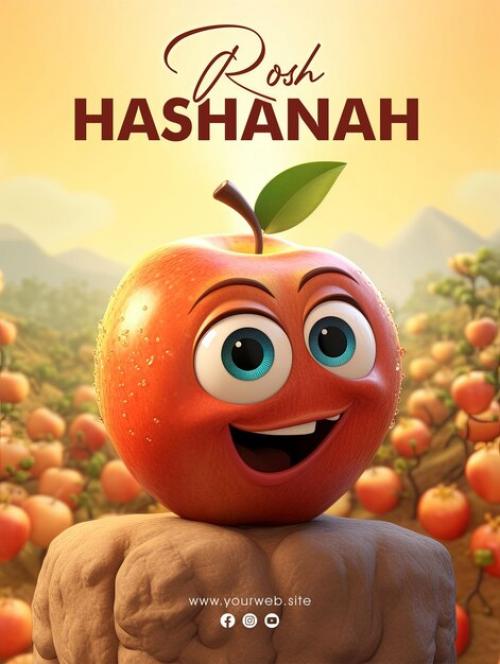 Rosh Hashanah Social Media Post Poster Design