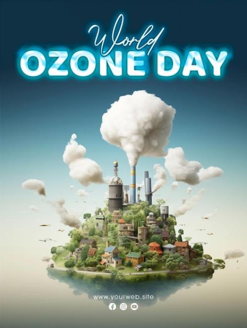 World Ozone Day Social Media Post Poster Design