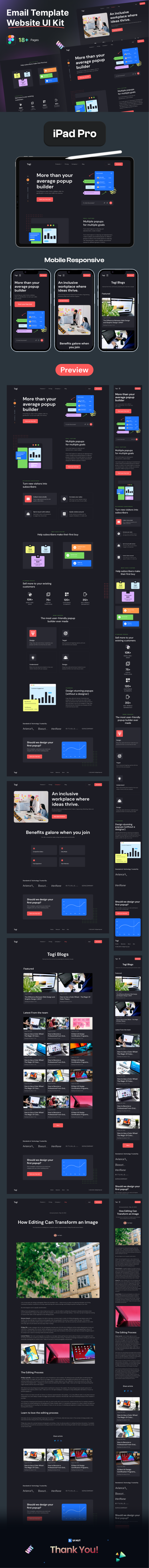 UIHut - Email Template Website UI Kit - 25366