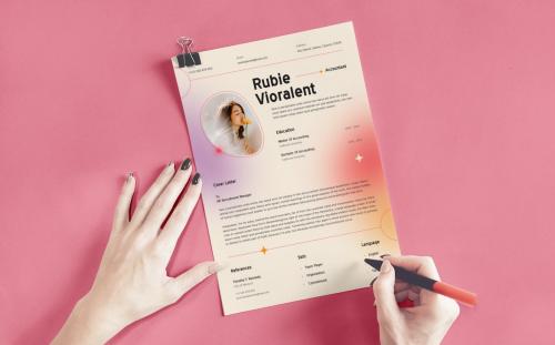 Modern Gradient CV Resume