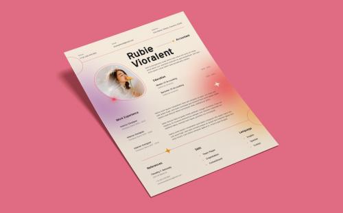 Modern Gradient CV Resume