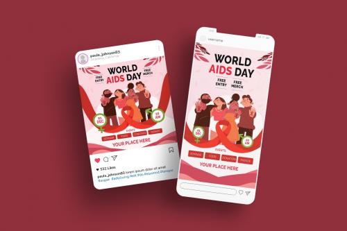 World Aids Day Flyer Ai & EPS Template