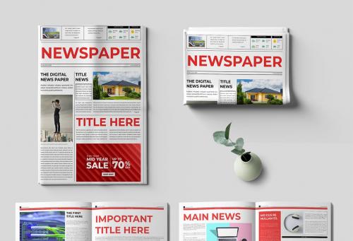 Digital Newspaper Design Template