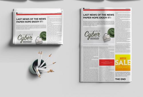 Digital Newspaper Design Template