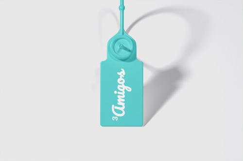 Plastic Seal Brand Tag Mockup