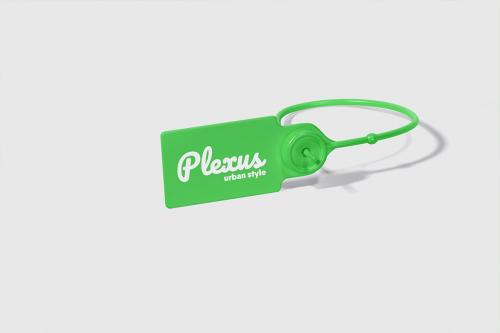 Plastic Seal Brand Tag Mockup