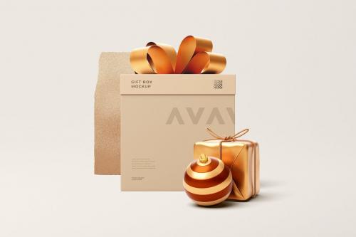 Gift Box Mockup