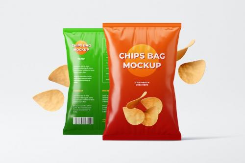 Potato Chips Bag Mockup