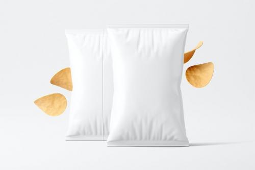 Potato Chips Bag Mockup