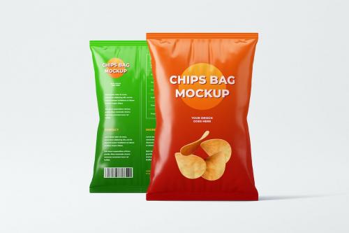 Potato Chips Bag Mockup