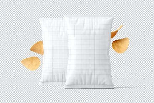 Potato Chips Bag Mockup