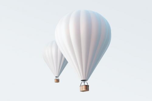 Hot Air Balloon Mockup