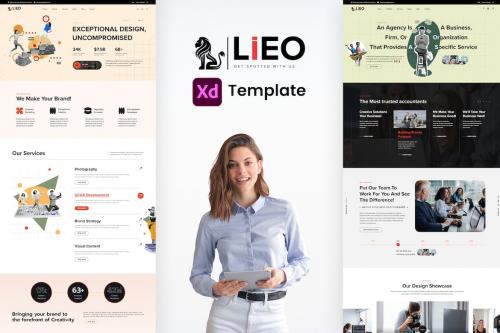 LIEO - Consulting Business Website UI XD Template