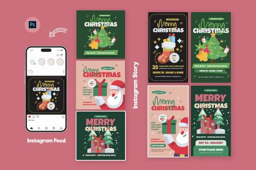 Felt Christmass Instagram Stories Template