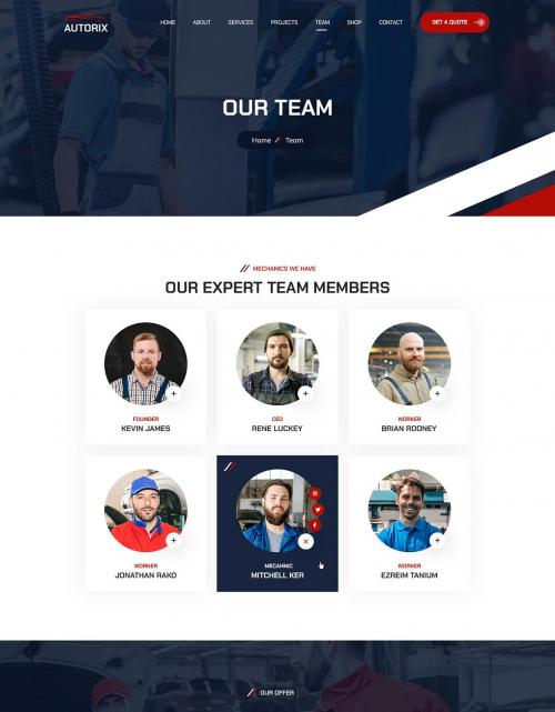 Autorix | Auto Maintenance PSD Template