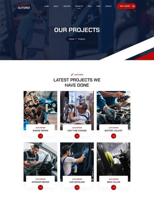 Autorix | Auto Maintenance PSD Template