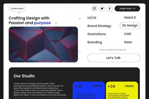 Over - Studio Website Hero