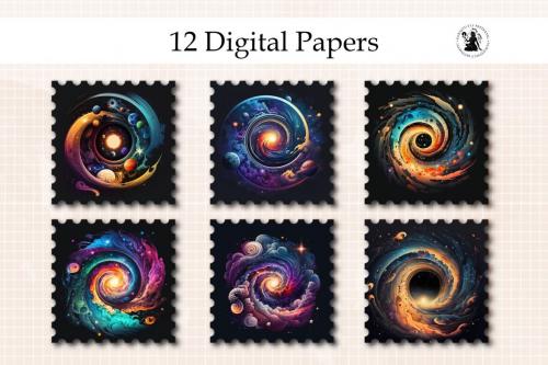 Deeezy - Spiral Galaxy Digital Paper Pack