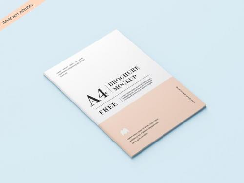 A4 Sheet Size Boucher Mockup Psd