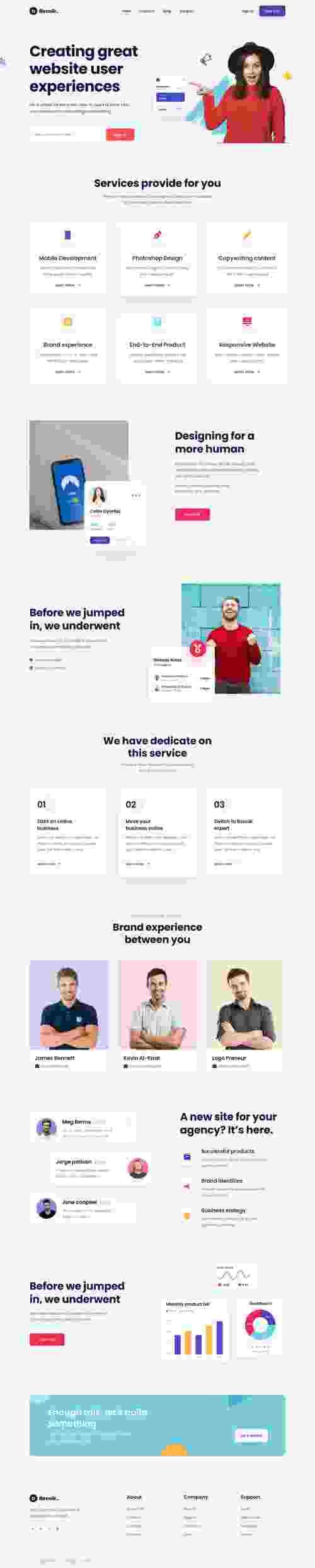 UIHut - Digital Agency Web Template - 10813