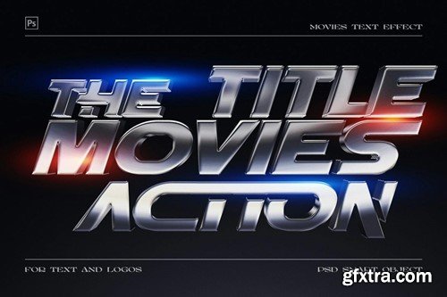 3D Movies Title Stye Text Effect Template P8EPAMB