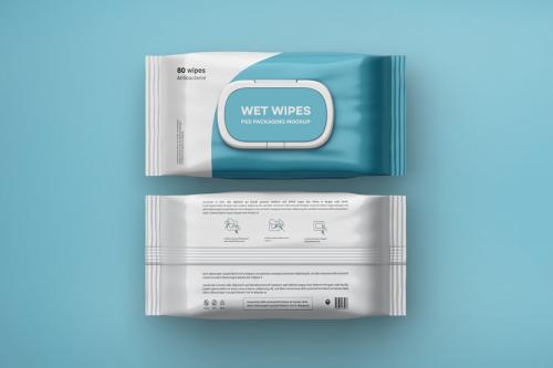 Deeezy - Wet Wipes Packaging Box Mockup