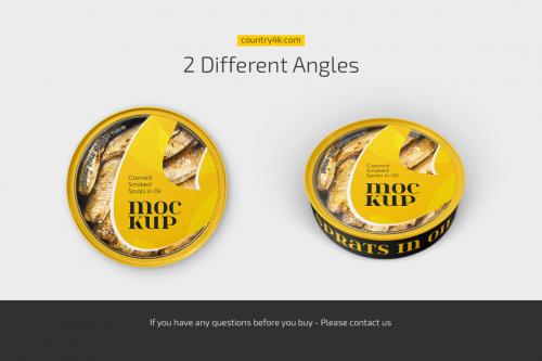 Deeezy - Canned Smoked Sprats in Oil Mockup Set