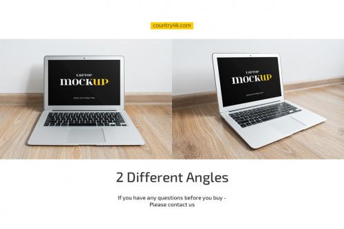 Deeezy - MacBook Air Silver Mockup Set