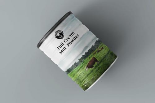 Deeezy - Realistic Metal Food Container Jar or Tin Can PSD Mockup Template for showcasing your Product