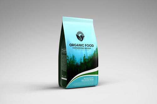 Deeezy - Organic Food Container Packaging Bag Mockup 