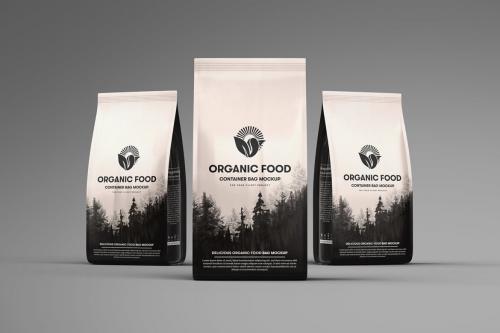 Deeezy - Organic Food Container Packaging Bag Mockup 