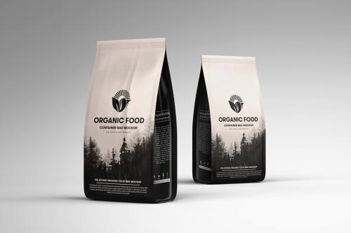 Deeezy - Organic Food Container Packaging Bag Mockup 