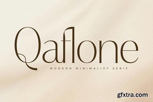 Qaflone Modern Minimalist Serif Font 9EKH6CL